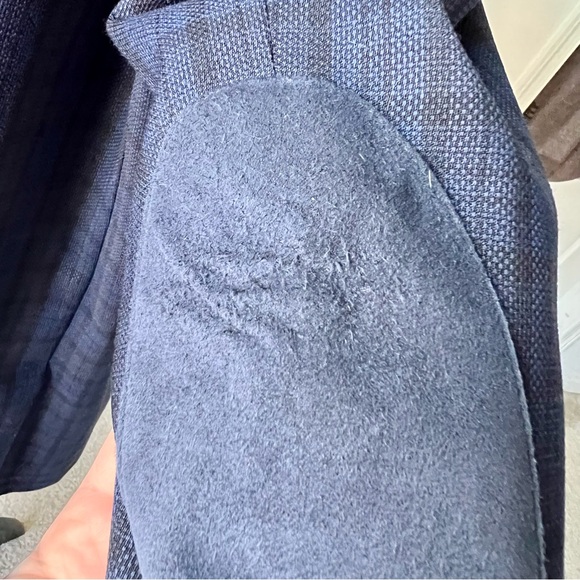 SARAR Men’s Navy and Black Plaid Wool Nadia Blazer—SZ. 48R - Picture 17 of 17